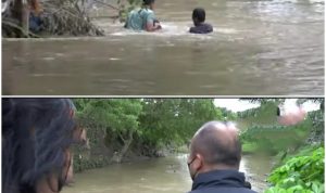 Digrebek Polisi, Jangkis Narkoba Kucar Kacir Nyemplung Ke Sungai