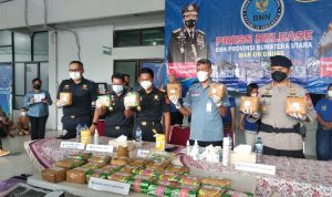 Modus Pengiriman Cargo, 32 Kg Sabu dan 4 Orang Sindikat Pengedar Narkoba Diamankan