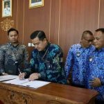 Komitmen Jamin Kesejahteraan Petani, Pemkab Lampung Selatan Teken MoU Dan PKS Dengan PT. Asuransi Jasindo.