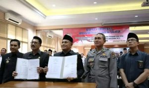 Pemkab Dan DPRD Lampung Selatan Tandatangani Nota Kesepakatan KUA-PPAS APBD TA 2023.