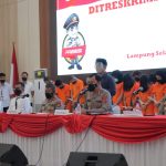 Dua Selegram dan 25 admin judi Online di amankan Polda Lampung.
