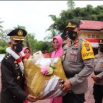 Kapolres Madina Pimpin Upacara Wisuda Purna Bhakti Kabag Logistik