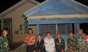 Wujudkan Situasi Aman Bersama Warga, Satgas TMMD Ke 114 Kodim 0421/LS Ajak Hidupkan Kembali Kegiatan Ronda Malam.