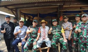 Kodim 0603/Lebak Bersama Tim Pengawas Dan Evaluasi Tinjau Pelaksanaan TMMD Ke 144 Di Kecamatan Cileles