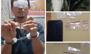 “Bawa Paket Shabu, Polsek Katibung Amankan warga Kali Asin Tanjung Bintang”.