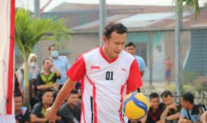 Semarakkan HDKD, Tim Voli Kanwil Kemenkumham Sumut Bertanding Hadapi Tim Voli Lapas Pancur Batu