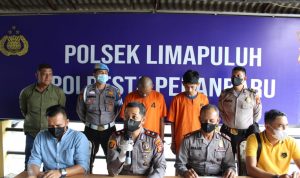 Polsek Limapuluh Amankan 2 Tersangka Spesialis Curanmor di Hotel