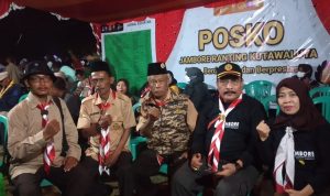 Unggun Jambore Ranting Kutawaluya Meriahkan Seluruh Warga Dan Insan Pramuka
