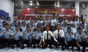 Kakanwil Kemenkumham Sumut Laksanakan Monev Sembari Berikan Penguatan Pada Pegawai Lapas Labuhan Ruku