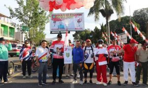 Kapolres AKBP HM Reza Chairul AS SIK SH MH kuti Fun Bike Sepeda Santai Pemkab Madina