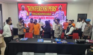 Polrestabes Medan Bongkar Pemasok Sabu Asal Malaysia, 5 Pengedar Jaringan Aceh Diciduk