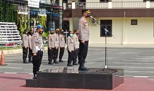 Kabag Ops Polrestabes Medan Pimpin Apel Pasukan