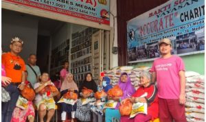 Sambut HPN, Pewarta bersama JMSI Sumut dan YACC Gelar Baksos