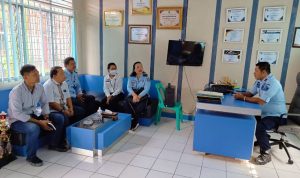 Kanwil Kumham Sumut Tinjau Bangunan Rutan Tarutung Rusak Karena Gempa