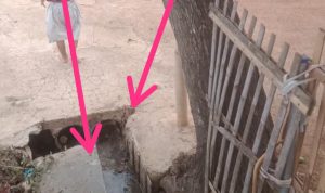 Di Duga Dampak Kecerobohan Pengawas Dinas PUPR Warga Komplain Adanya Pembangunan Turap Jalan.