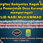 Momentum Peringatan Maulid Nabi Harus Menjadi Motivasi Dan Spirit Dalam Meneladani Karakter Dan Sifat Rasulullah Saw.