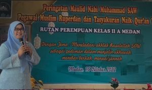 Peringatan Maulid Nabi, Kepala Rutan Perempuan Medan Ajak Warga Binaan Teladani Akhlak Rasullullah SAW