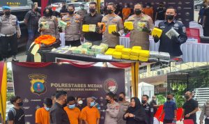 Penyelundupan 42 Kg Sabu Digagalkan, 3 Pengedarnya Ditangkap