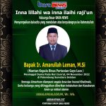 Keluarga BARA NEWS Turut Berduka Cita Atas Berpulangnya Kerahmatullah Ir. Amarullah Leman, M.Si