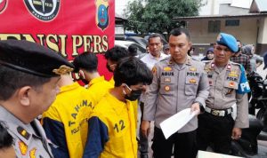 Viral di Medsos, Polsek Percut Sei Tuan Bekuk 4 Remaja Pelaku Begal Sadis