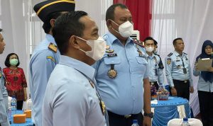 Kalapas Bersama Ketua Dharma Lapas Binjai Kanwil Kumham Sumut Hadiri Sertijab Karutan Labuhan Deli