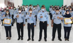 “Bangkit Bela Negaraku, Jaya Indonesiaku” Kanwil Kemenkumham Sumut Ikuti Upacara Peringatan Hari Bela Negara Ke-74