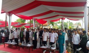 Gubernur jawabarat dan bupati Karawang resmikan leit lumbung ketahanan pangan digital,wilayah kecamatan Cilamaya kulon