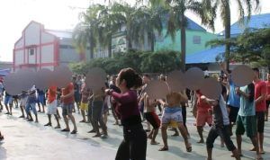 Jaga Kebugaran Tubuh Warga Binaan Rutan 1 Medan Gelar Senam Bersama