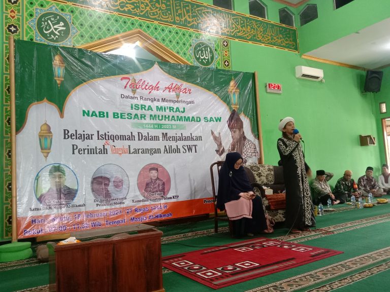DKM Al-Hikmah Peringati Isra Mi’raj, Kasi PMD Kecamatan Cibitung Ajak Jama’ah Tingkatkan Kualitas Ibadah