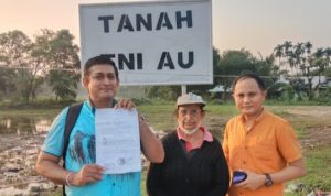 Lahan Milik Warga Kelurahan Sarirejo Diduga Diserobot Oleh Pihak TN AU