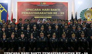 Upacara Hari Bakti Pemasyarakatan Ke- 59 Dan Halal Bihalal Kemenkumham Tahun 2023