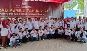 Ketua dan Pengurus DPD Partai Perindo Kabupaten Serdang Bedagai Hari Ini Mendaftarkan Bakal Calon Legislatifnya ke KPU Kabupaten Serdang Bedagai