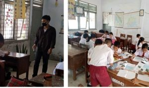 Membangun Literasi Baca Tulis Yang Menyenangkan, Mahasiswa Ilmu Kesejahteraan FISIP-USU Memberikan Dampak Baik Bagi UPT SDN 066043 Medan Helvetia