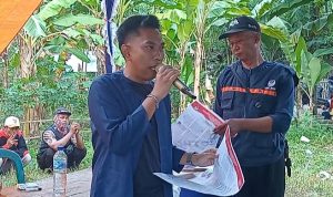 Gerimis Tidak Surutkan Antusias Simpatisan Jatiroke Sambut Caleg DPRD Subang Hafil Gaputra Sanjaya