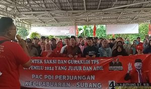 PAC PDI Perjuangan Kecamatan Pabuaran Berikan Bimtek Pembekalan Kepada Saksi TPS dan Guraklih Untuk Pemilu 2024