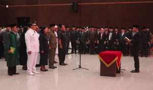Pj Bupati Dani Ramdan Lantik 154 Pejabat Administrator dan Pengawas di Lingkungan Pemkab Bekasi