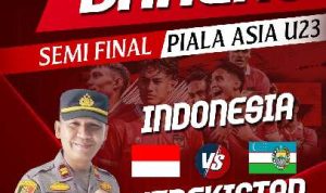 Kapolsek Tapung Hulu Gelar Nobar Piala AFC U-23