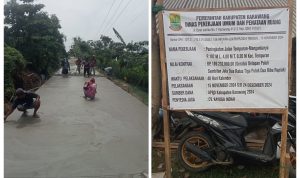 Proyek Peningkatan Jalan Tanggul Padang Dapatkan Apresiasi Masyarakat.