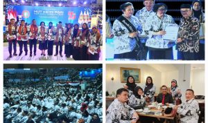 Pengurus PGRI Sumut Hadiri Puncak Peringatan HUT ke-79 PGRI dan HGN 2024