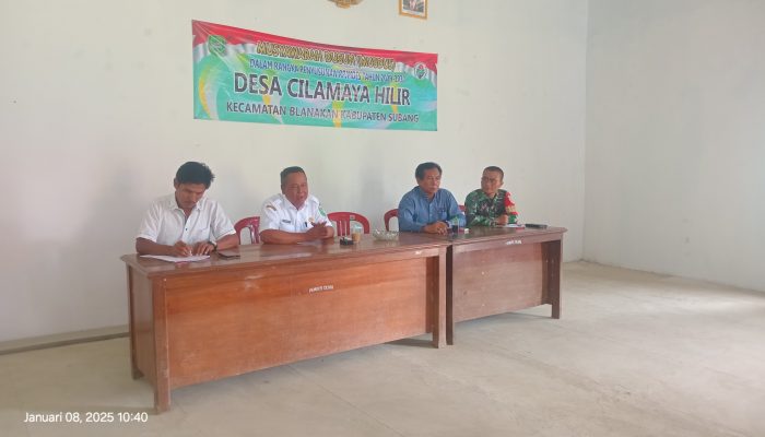 Penjabat Kades Cilamaya Hilir Intruksikan Setiap Kadus Siapkan Pengajuan Untuk Draft RKP