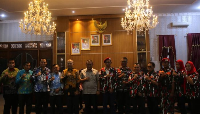 Pj. Bupati Lampung Utara Gelar Audensi Bersama Laskar Merah Putih