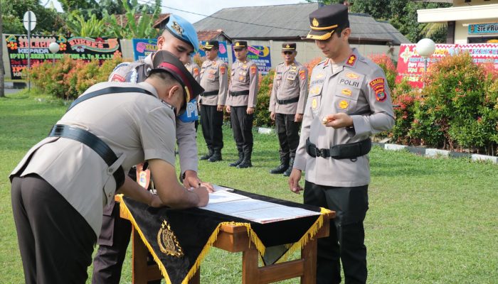 Polres Tulang Bawang Gelar Upacara Pelantikan dan Sertijab, Berikut Daftar Namanya