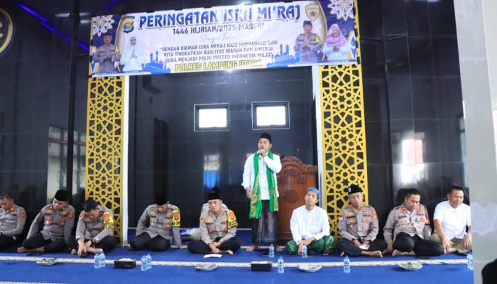 Polres Lampung Utara Gelar Peringatan Isra Mi’raj 1446 Hijriah