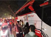Polisi Selidiki Penyebab Bus Pariwisata Tabrak Sejumlah Kendaraan di Malang