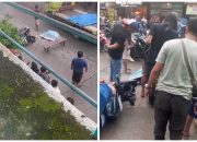 Diduga Hendak Menyalip Namun Naas Seorang Pemuda Tewas Terlindas Bus