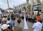 Kabag Ops Polres Lampung Utara Pimpin Pengamanan Aksi Ujuk Rasa