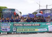 Polda Lampung Lepas 800 Pemudik dalam Program Mudik Gratis Klik Indomaret