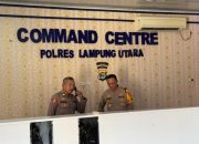 Pastikan Pelayanan Mudik Lebaran, Kapolres Lampung Utara Cek Layanan Hotline 110