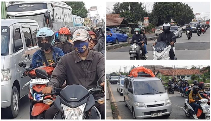 Update Pantauan Arus Balik H+5 di Jalur Pantura Ciasem Subang
