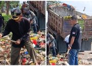 Pemdes Curug Bersama Masyarakat Bersihkan Sampah di Pinggir Jalur Lintas Provinsi Kosambi Curug